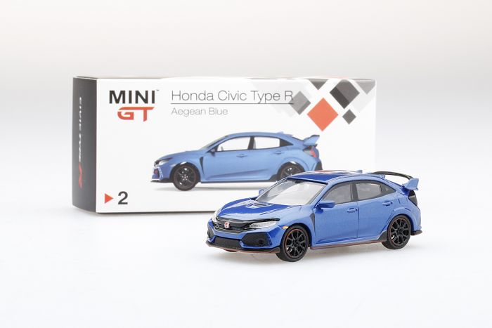 Mini GT Honda Civic Type R (FK8) Aegean Blue Metallic