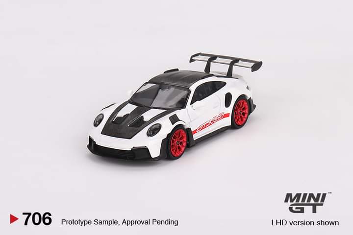 Porsche 911 (992) GT3 RS Weissach Package White with Pyro Red
MGT00706