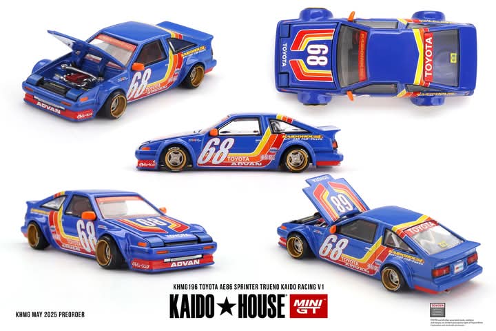 Preorder Kaido House Toyota AE86 Sprinter Trueno Kaido Racing V1 KHMG196