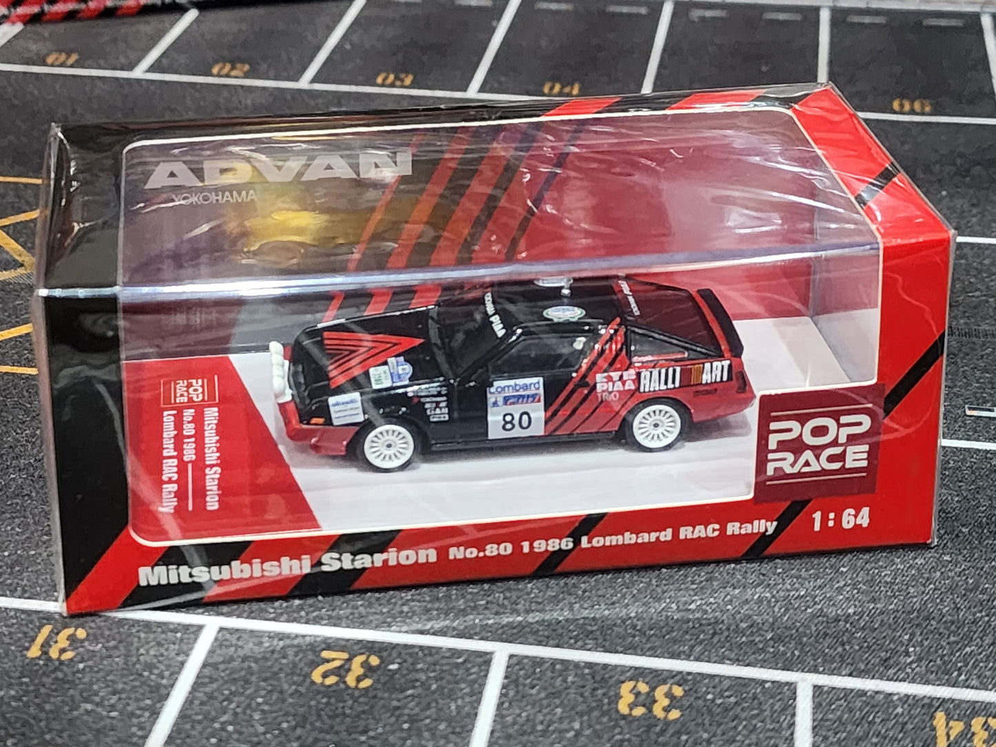 PopRace Mitsubishi Starion No.80 1986 Lombard RAC Rally