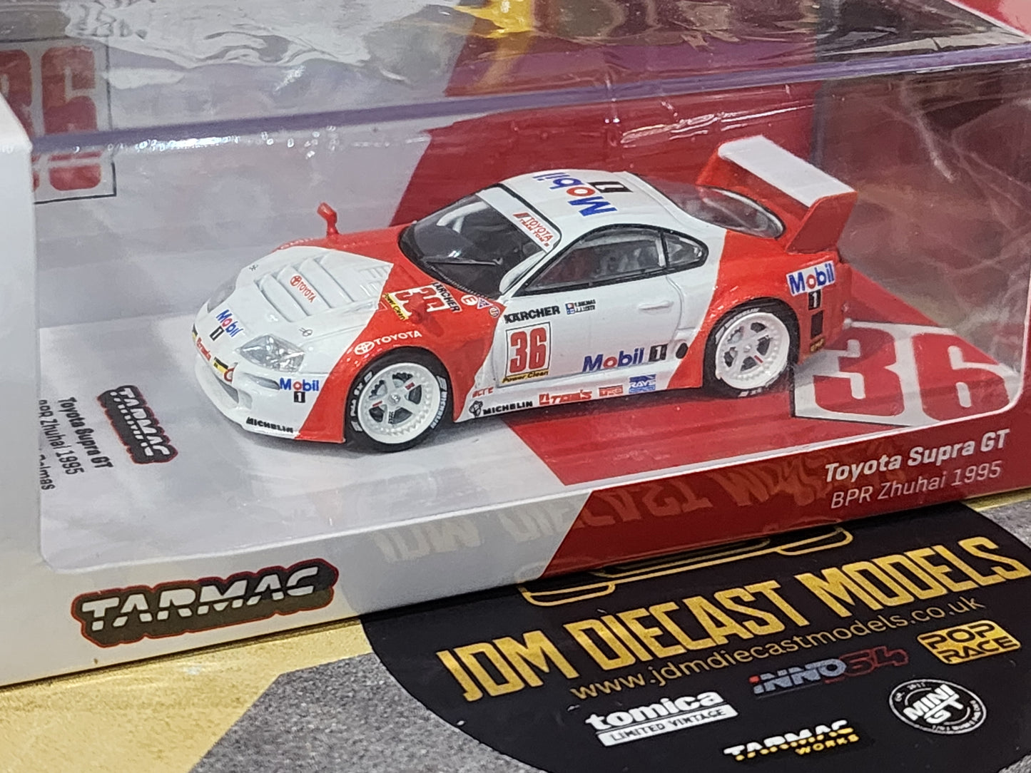 Tarmac Works Toyota Supra GT BPR Zhuhai 1995 J. J. Lehto / Y. Dalmas
