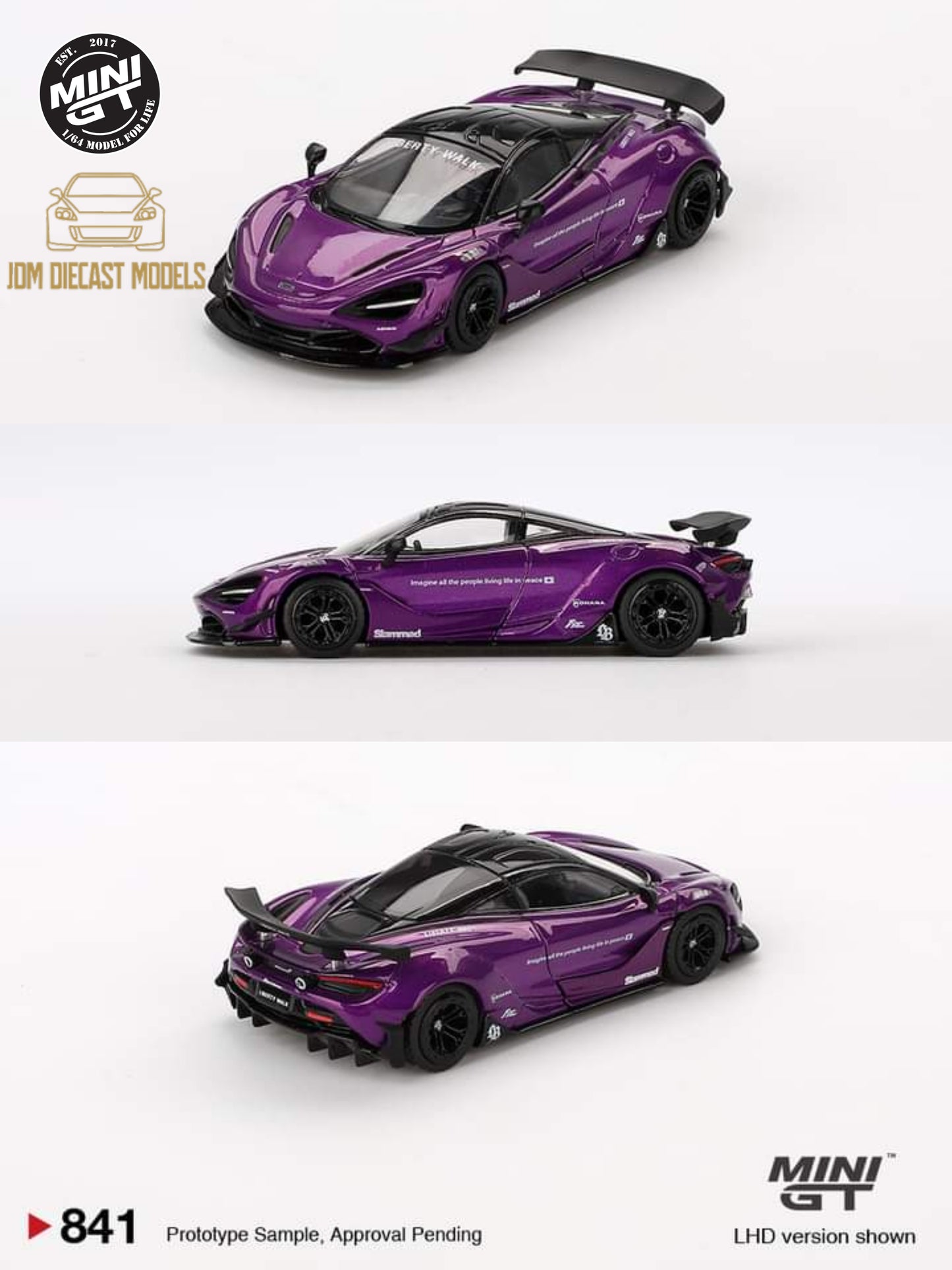 MiniGT McLaren 720S LB★Works Purple