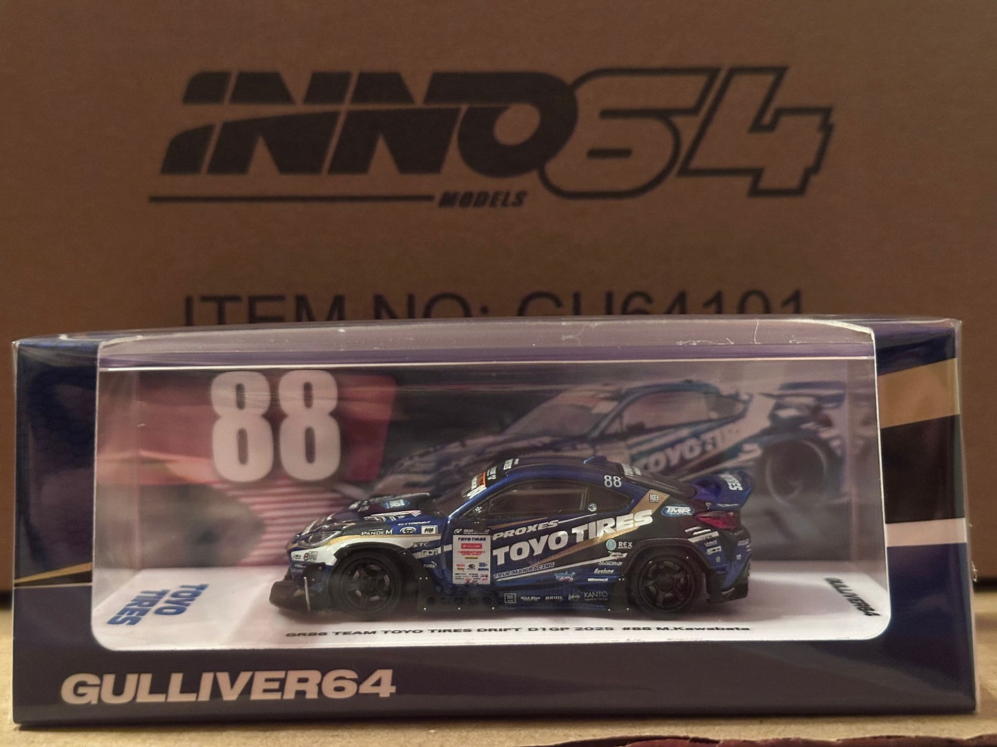 Gulliver * Inno64 1/64 Toyota GR86 Team Toyo Tires Drift D1GP 2025