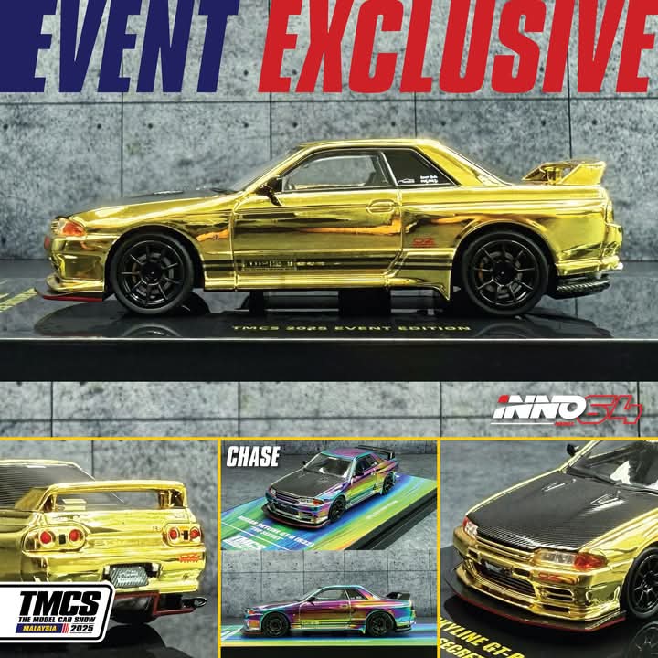 Preorder The Model Car Show 2025 Event Set of 4 Special Inno R32, R33, R34 & RX7