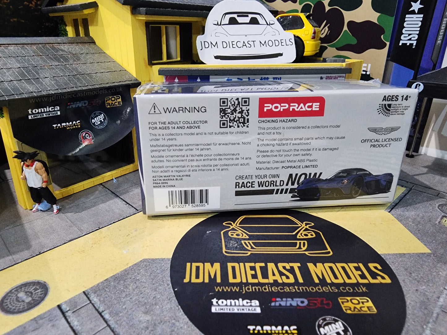 Poprace 1/64 Aston Martin Valkyrie Satin Marina Blue PR64-96