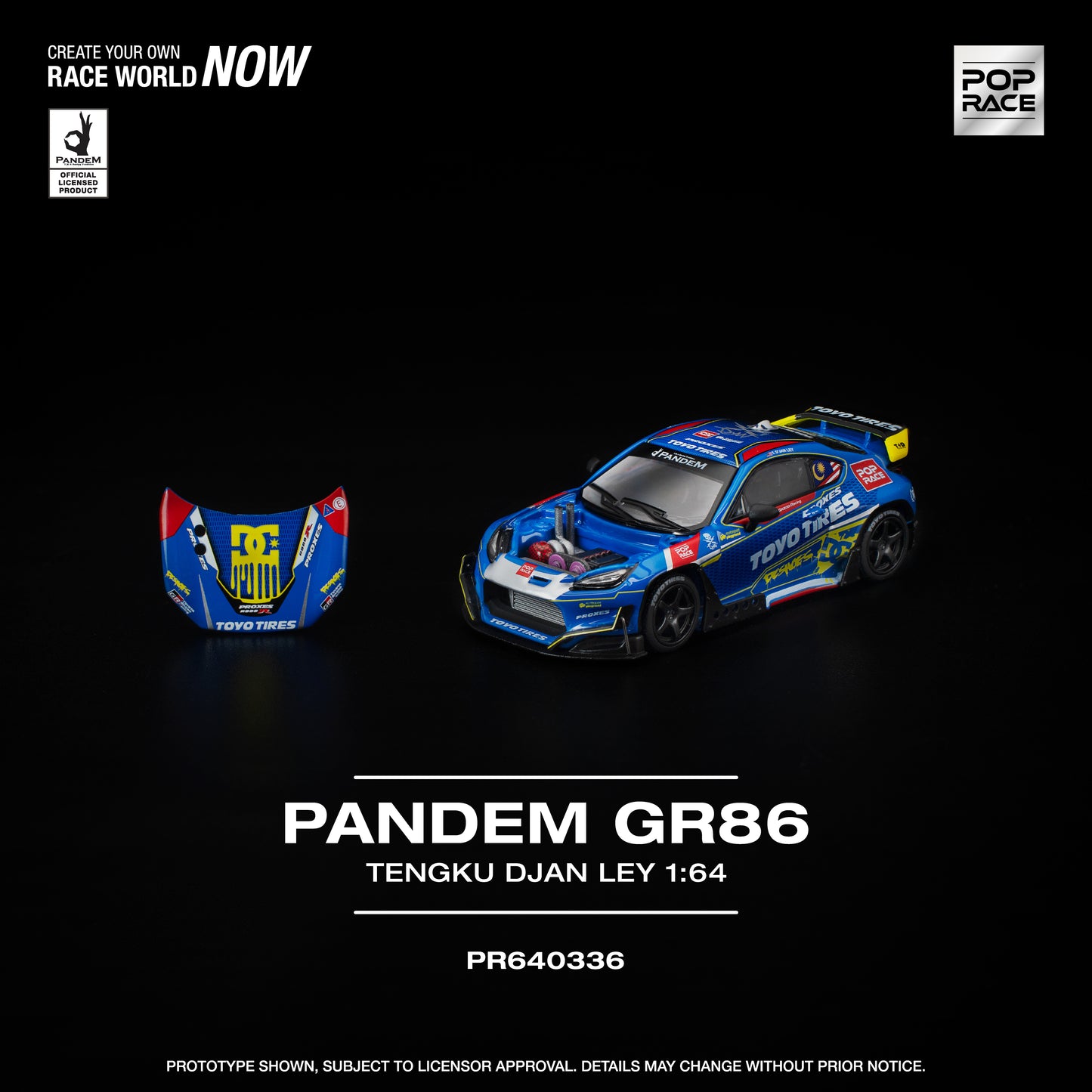 PopRace 1/64 PANDEM GR 86 Tengku Djan Ley PR640336