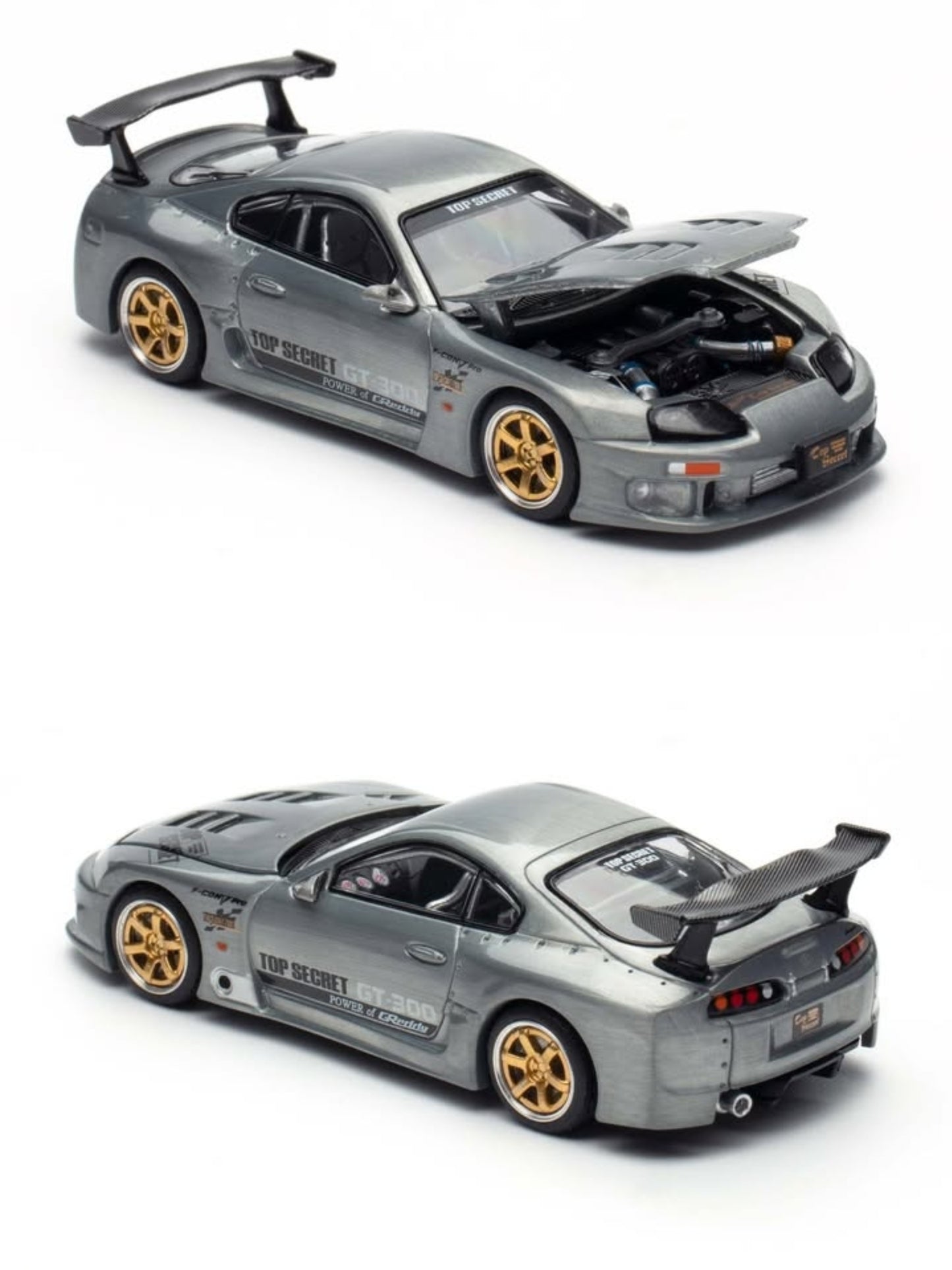 PopRace Toyota Top Secret GT300 Supra Raw Metal PR640332 Hong Kong ToyCar Salon 2025