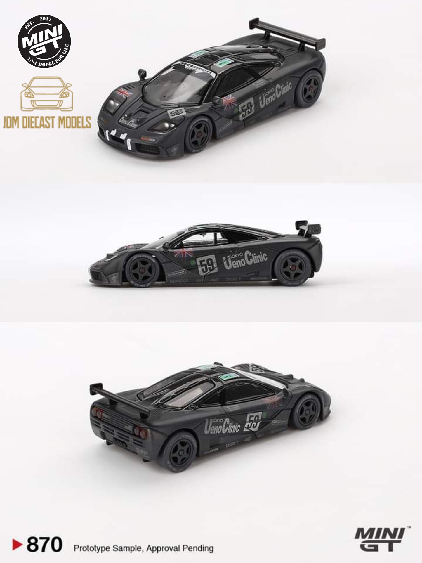 MiniGT McLaren F1 GTR #59 1995 Le Mans 24Hr Winner Post-Race Weathered