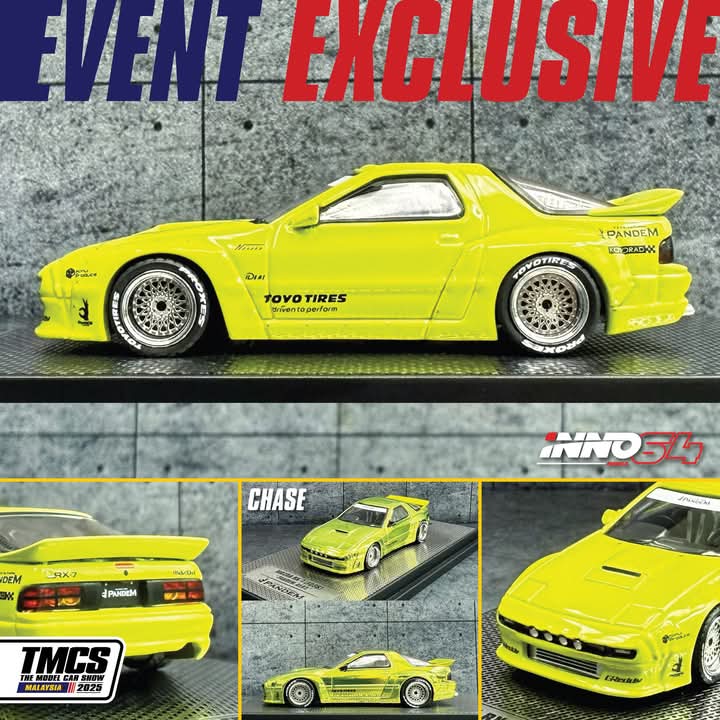 Preorder The Model Car Show 2025 Event Set of 4 Special Inno R32, R33, R34 & RX7