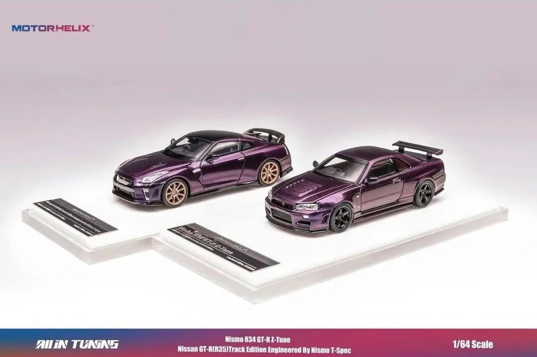 MotorHelix Nissan Skyline R34 R35 Midnight Purple III All in Tuning Event Set