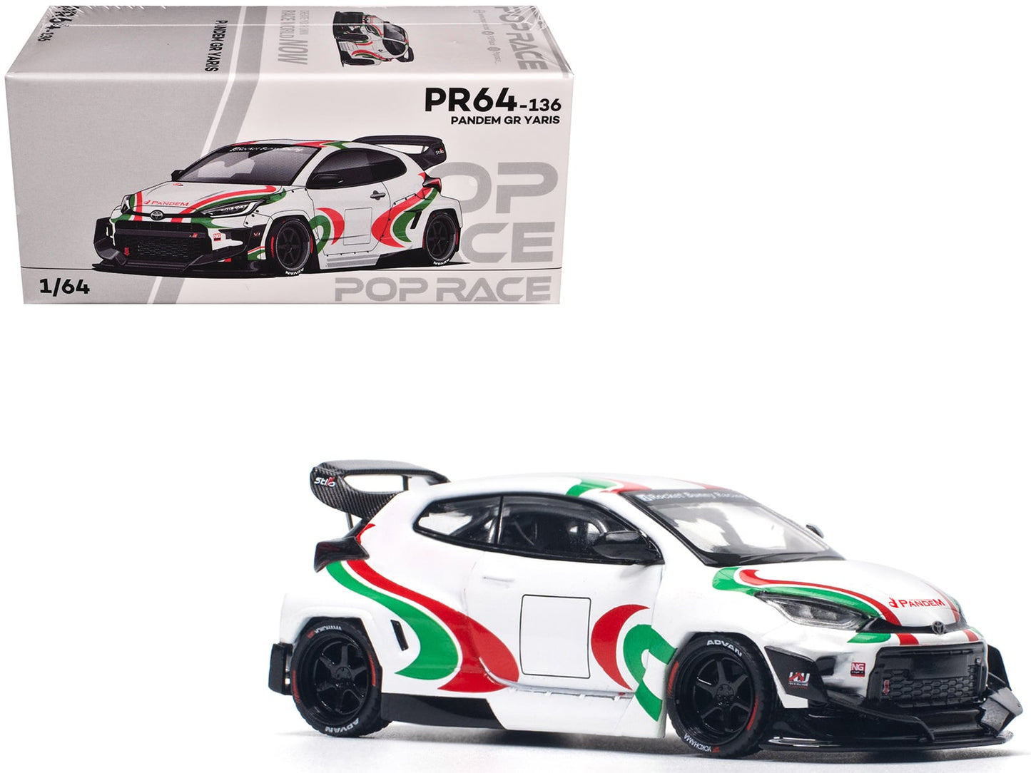 PopRace GR Yaris White Castrol Rally PR640136