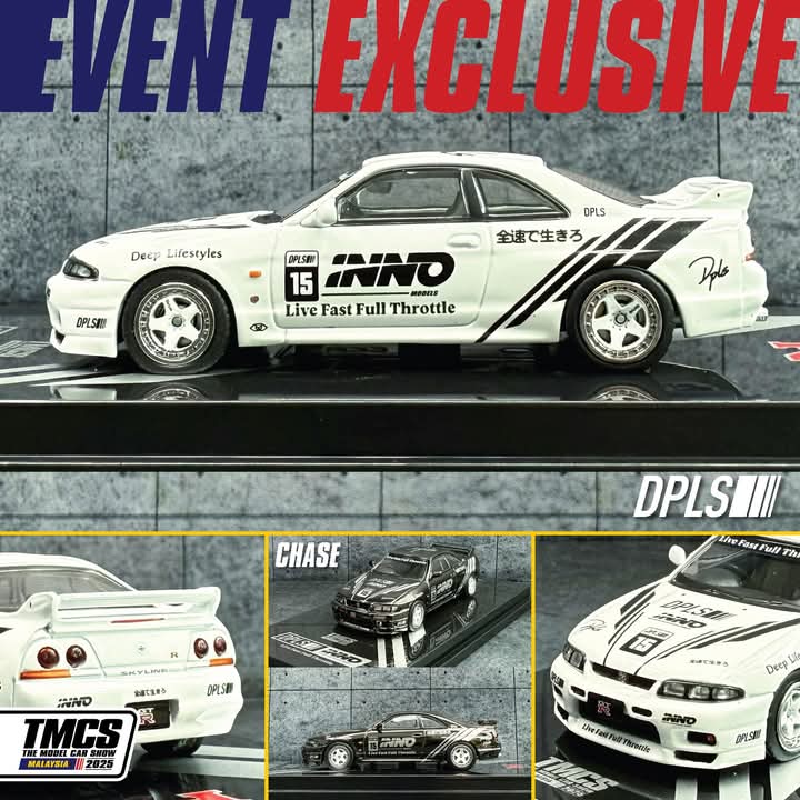 Preorder The Model Car Show 2025 Event Set of 4 Special Inno R32, R33, R34 & RX7