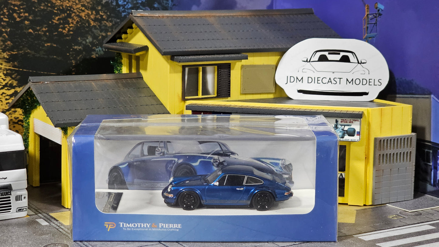 Timothy & Pierre Singer Vehicle Porsche 911 (964) Clear Blue Metallic Resin Limited edition 499pcs