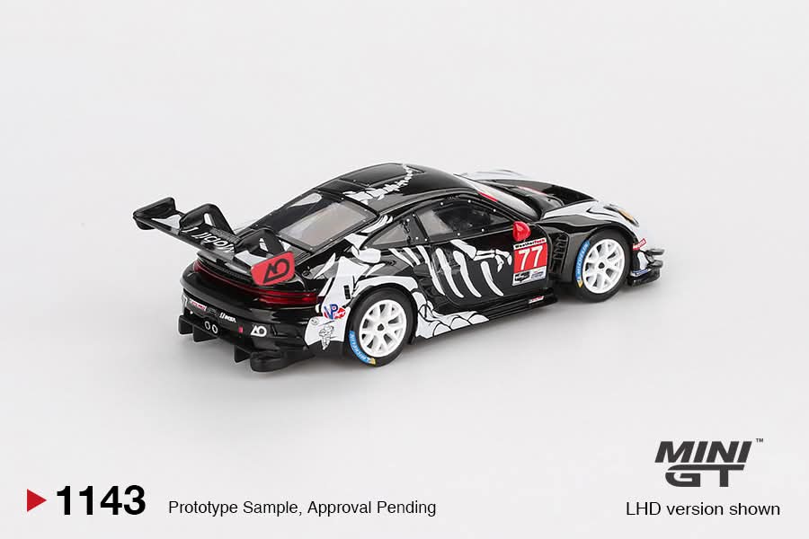 MiniGT Blister Version Porsche 911 GT3 R #77 AO Racing 2025 IMSA Petit Le Mans