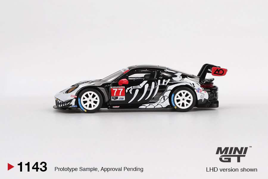 MiniGT Blister Version Porsche 911 GT3 R #77 AO Racing 2025 IMSA Petit Le Mans
