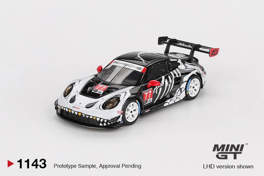 MiniGT Blister Version Porsche 911 GT3 R #77 AO Racing 2025 IMSA Petit Le Mans