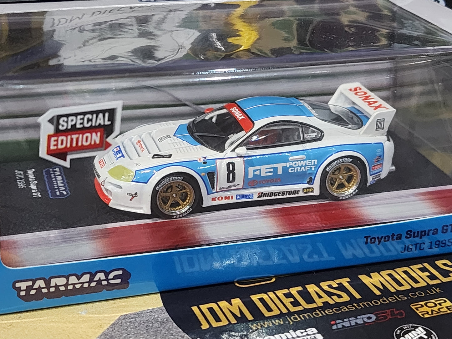 Tarmac Works Toyota Supra GT JGTC 1995 Hong Kong ToyCar Salon Special Edition N. Nagasaka / K. Misaki