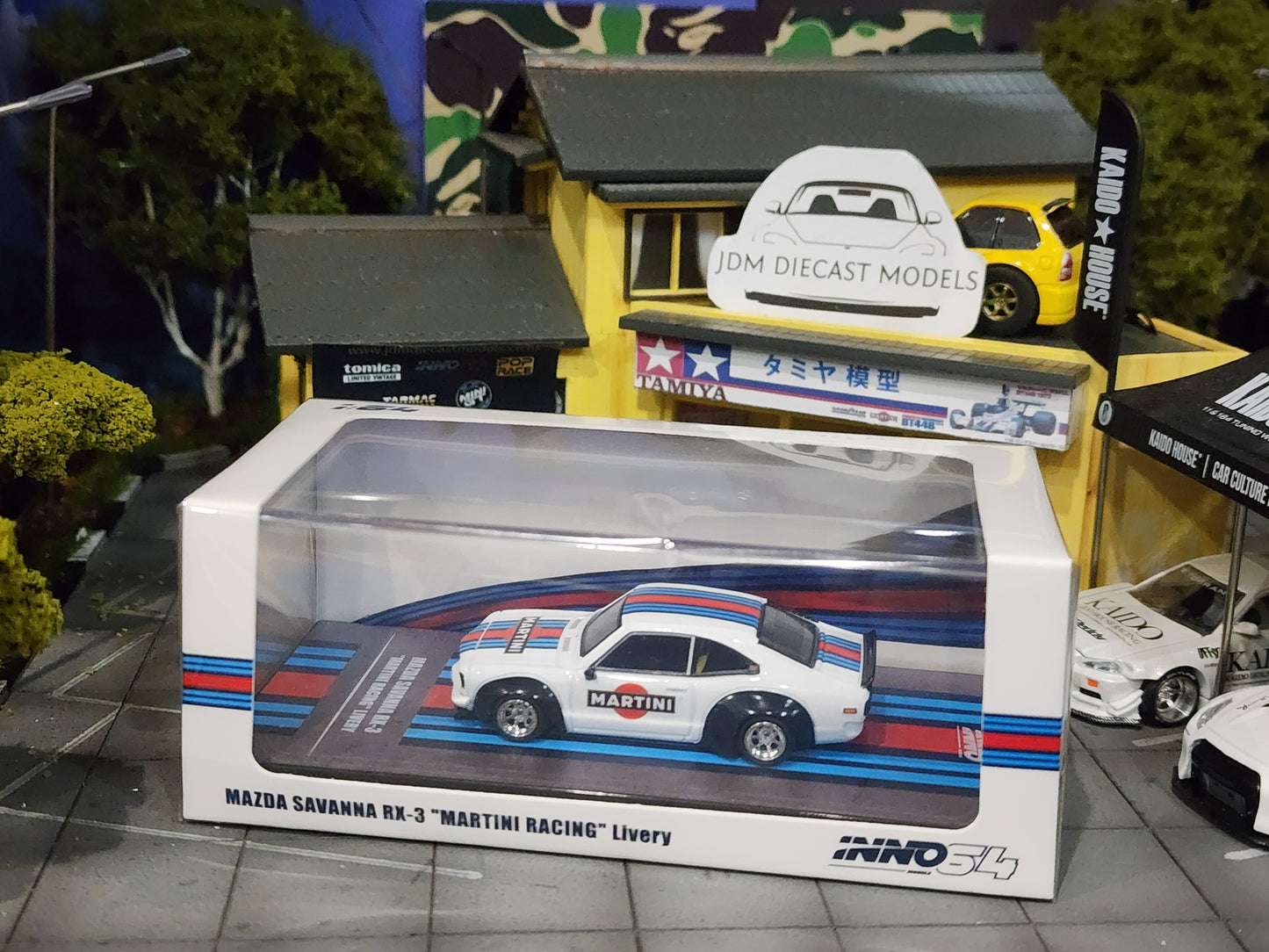Inno64 Mazda RX3 Savanna "Martini Racing LIVERY" IN64-RX3-MTN
