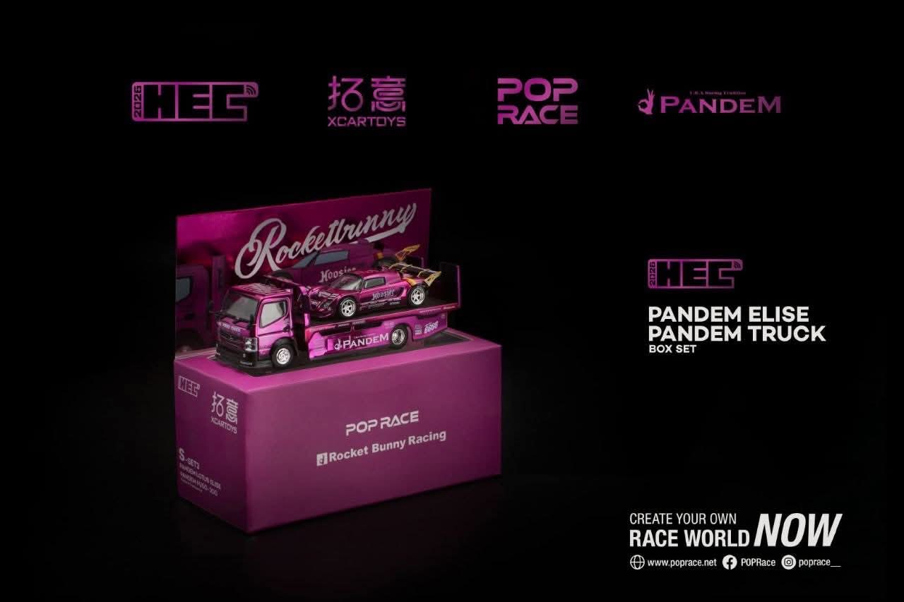 PopRace HEC Xcartoys Chrome Truck sets RWB 930 / Pandem Elise
