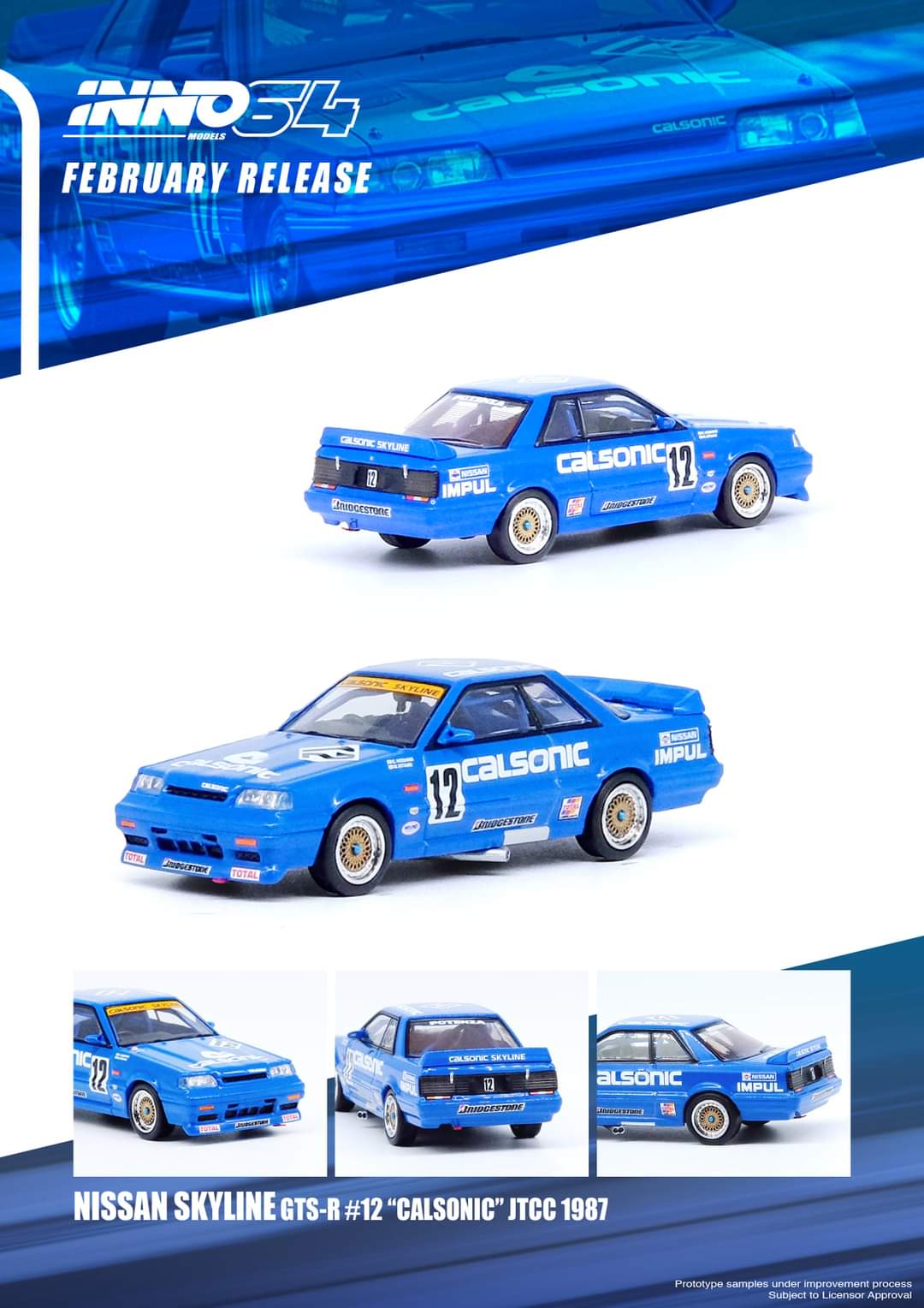 Inno64 Nissan Skyline GTS-R R31 #12 Calsonic JTCC 1989