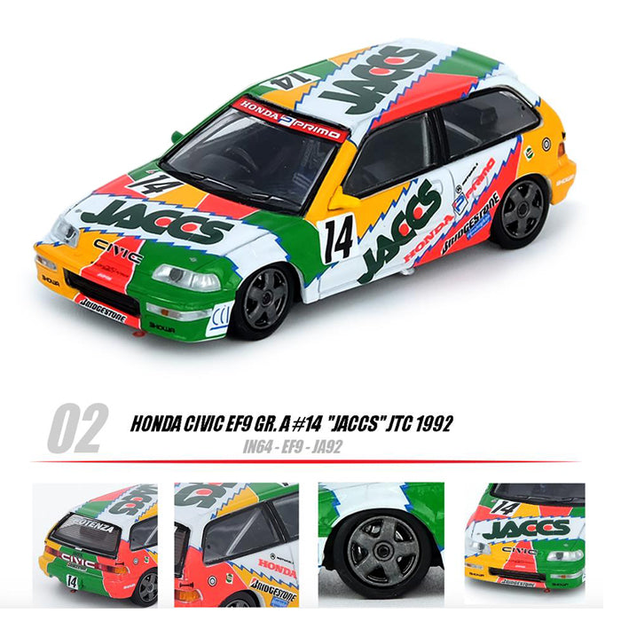 Inno64 Honda Civic EF9 #14 JACCS JTC 1992