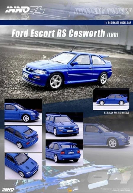 Inno64 Ford Escort RS Cosworth RHD Metallic Blue