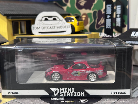 Mini Station Dom’s Red Mazda RX-7 Fast & Furious with figure