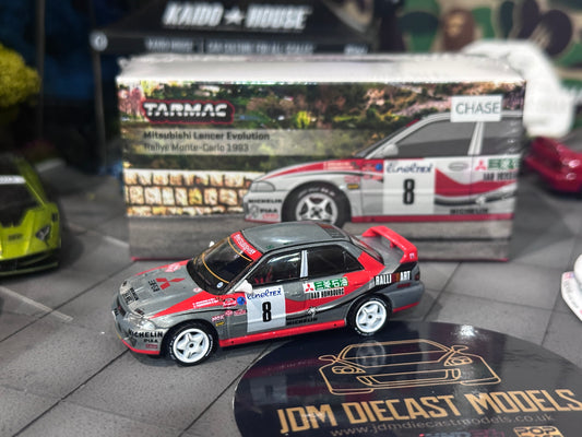 [Chase] Tarmac Works Mitsubishi Lancer Evolution - Rallye Monte-Carlo 1993, K. Eriksson / S. Parmander T64G-048-93MCR08
