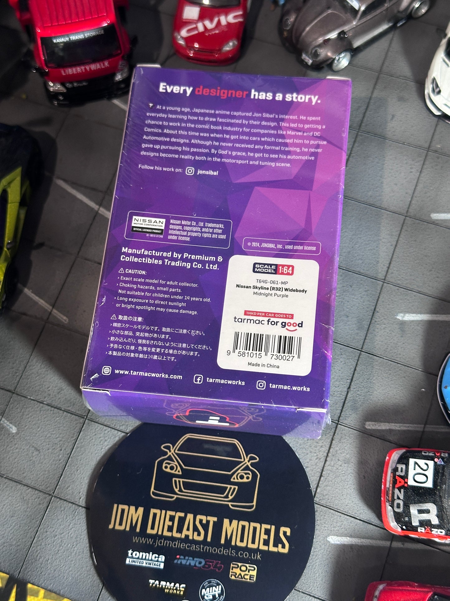 Tarmac Works Nissan Skyline (R32) Widebody (Midnight Purple) T64G-061-MP