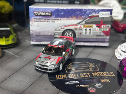[Chase] Tarmac Works Mitsubishi Lancer Evolution II - Rallye Monte-Carlo 1995, T. Mäkinen / S. Harjanne T64G-049-95MCR11