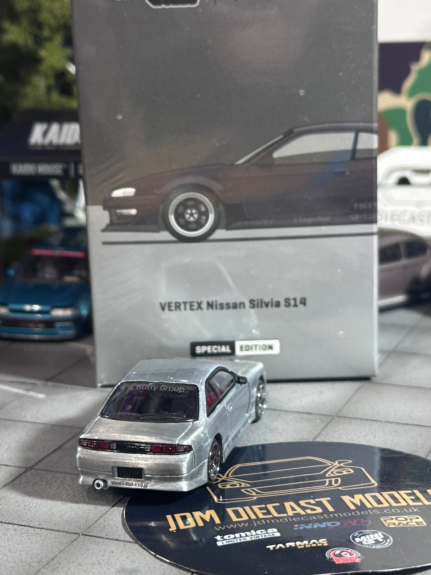 [Chase] Tarmac Works VERTEX Silvia S14 Nissan Silvia Matte Black Taiwan Exclusive Limited