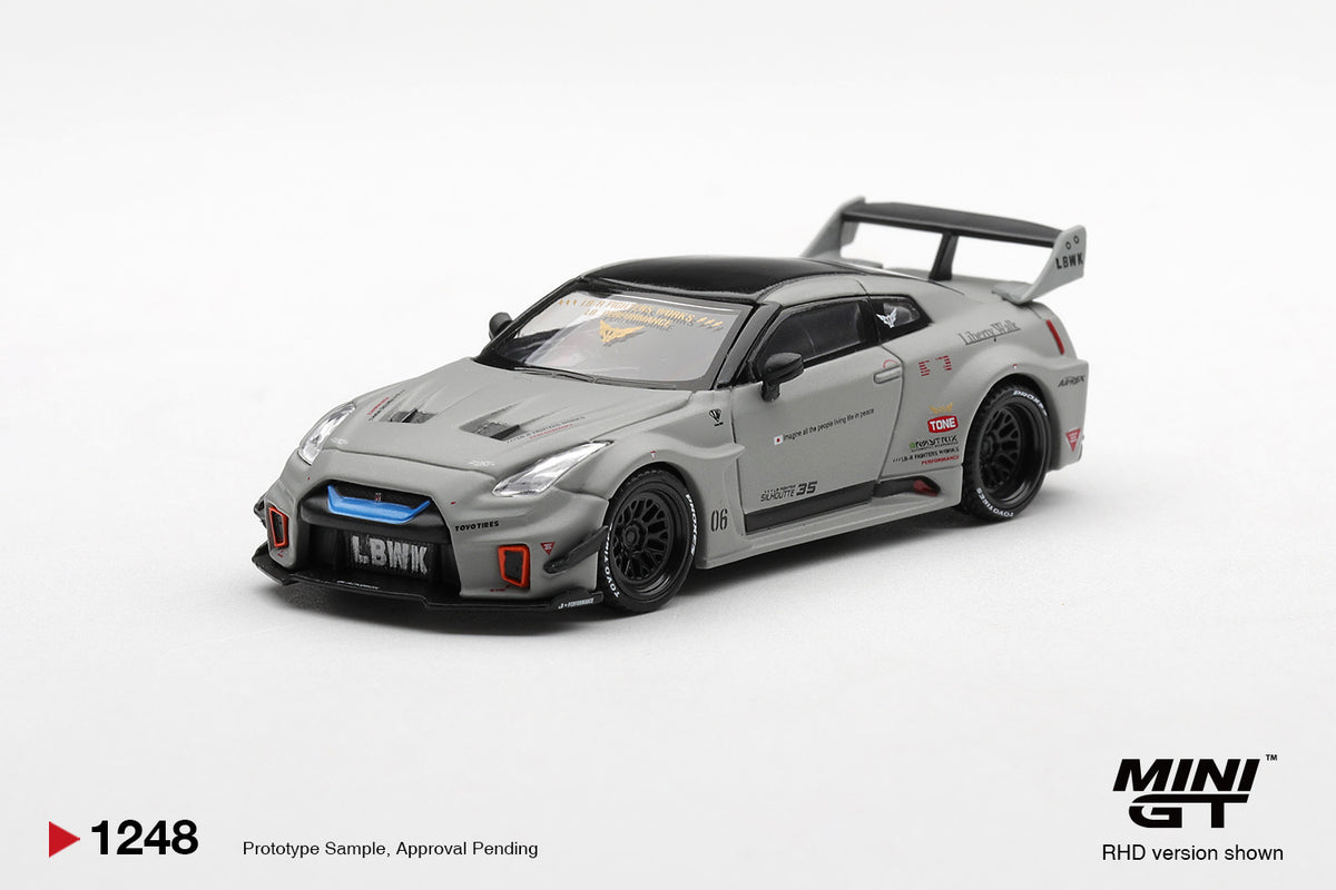 Mini GT NISSAN LB-Silhouette WORKS GT 35GT-RR Ver.1 Matt Grey MGT01248