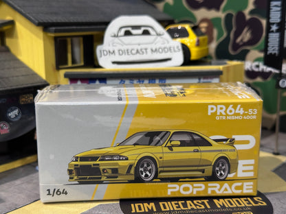 Poprace 1/64 Nissan Skyline GT-R Nismo 400R Yellow