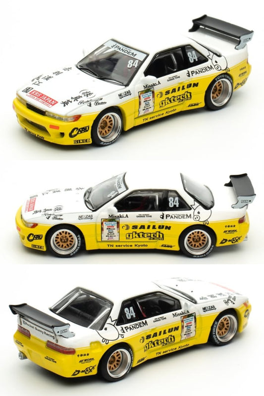 Pop Race Pandem Silvia S13 2020 D1 Lights Yellow White PR640361