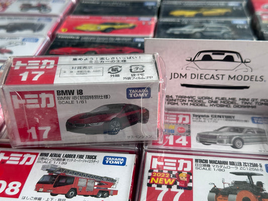 Takara Tomy Tomica No. 17 BMW i8 Red Special First Edition