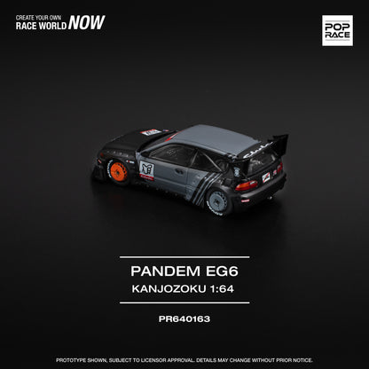 Preorder Poprace Honda Civic EG6 Pandem Kanjuzoku 1/64