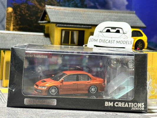BM Creations Mitsubishi Lancer Evolution VII Custom Orange Limited 64B0130