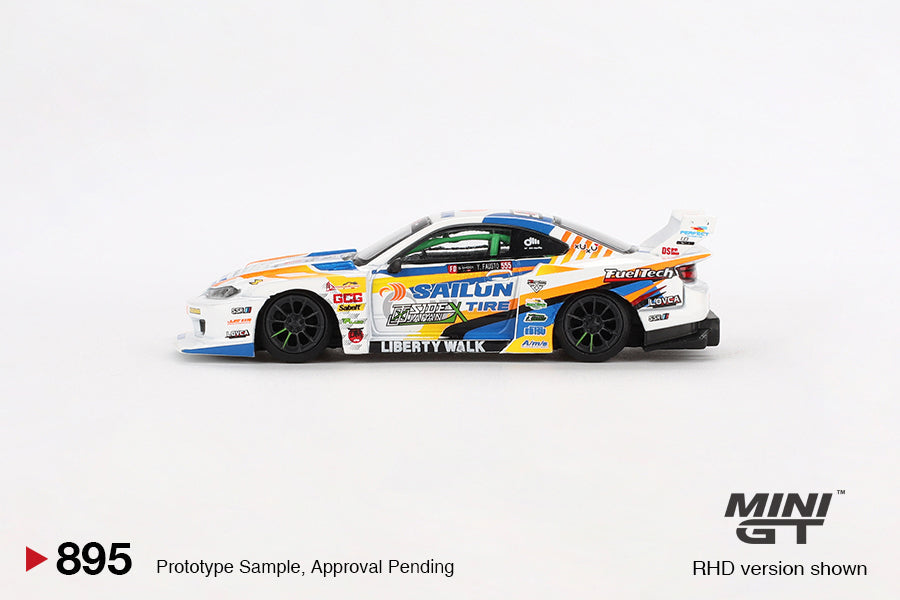 Mini GT Nissan LB-Super Silhouette S15 SILVIA #555 2023 Formula Drift Japan MGT00895