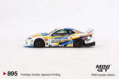 Mini GT Nissan LB-Super Silhouette S15 SILVIA #555 2023 Formula Drift Japan MGT00895