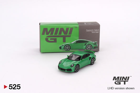 Mini GT Porsche 911 Turbo S Python Green MGT00525