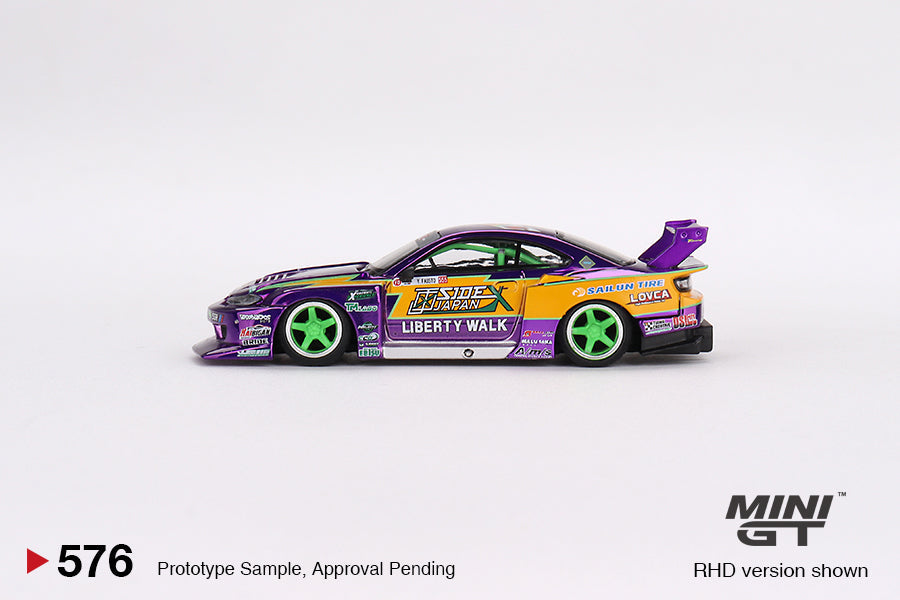 Mini GT LB-Super Silhouette Nissan S15 SILVIA #555 2022 Formula Drift Japan MGT00576