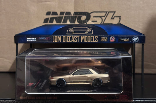 Inno64 Nissan Skyline GT-R R32 Rose Gold Hong Kong Special Model IN64-R32-SGHS