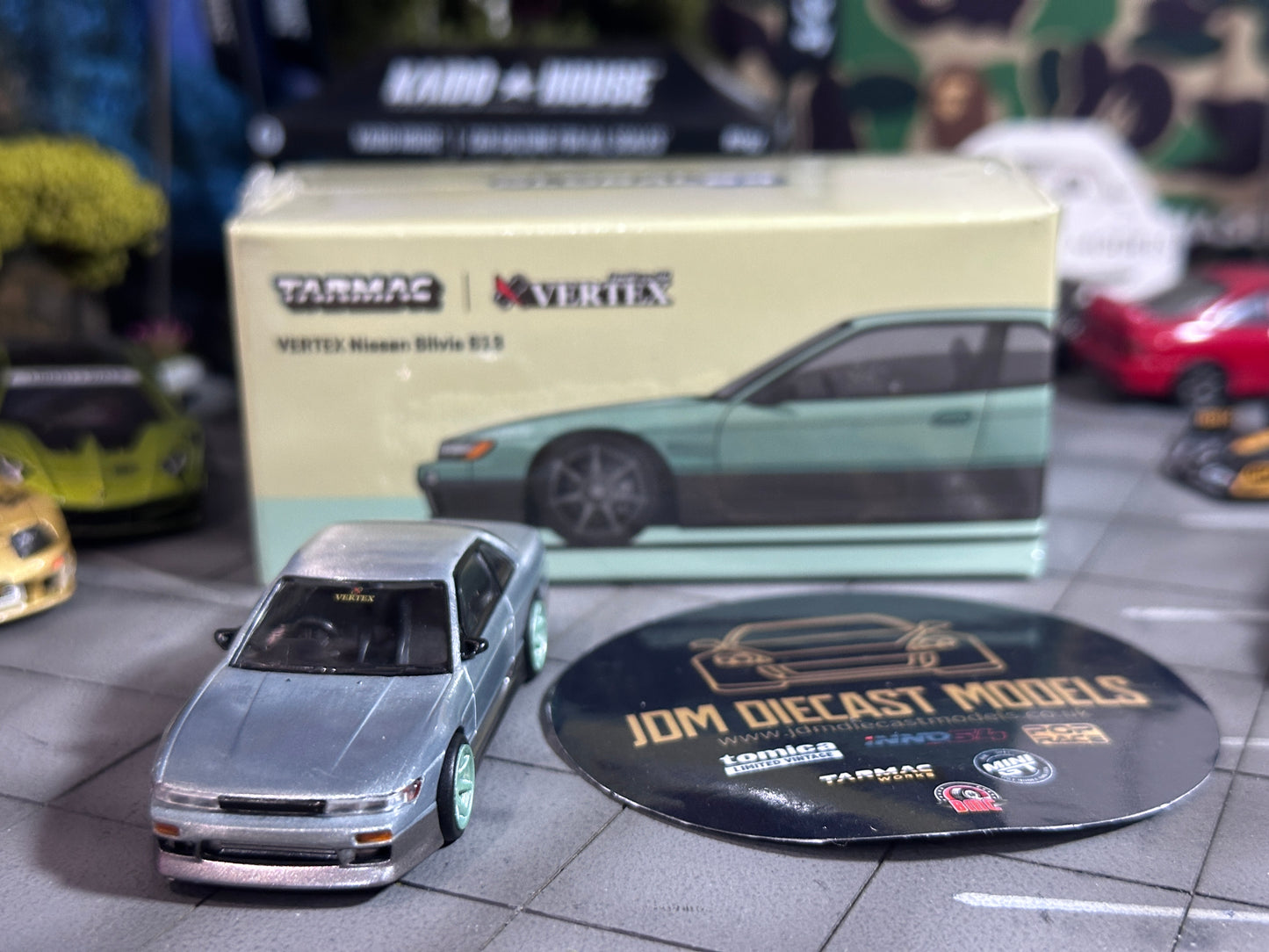 [Chase] Tarmac Works VERTEX Nissan Silvia S13 Green/Grey T64G-025-GR