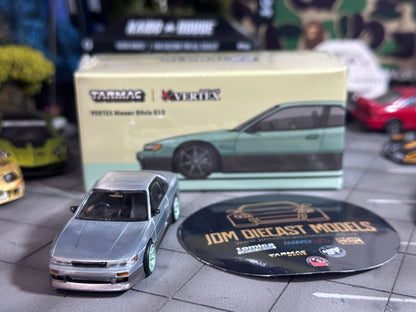 [Chase] Tarmac Works VERTEX Nissan Silvia S13 Green/Grey T64G-025-GR