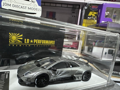 LB PERFORMANCE 1:64 LIBERTY WALK LB-WORKS Murcielago LP670 Metal Silver Resin Rare 001/999pcs