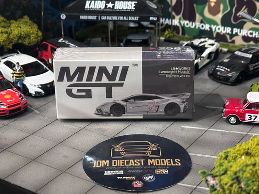Mini GT LB★WORKS Lamborghini Huracán GT "Fighters Works" (Matte Gray) MGT00258