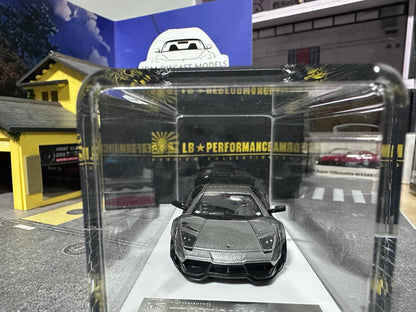 LB PERFORMANCE 1:64 LIBERTY WALK LB-WORKS Murcielago LP670 Metal Silver Resin Rare 001/999pcs