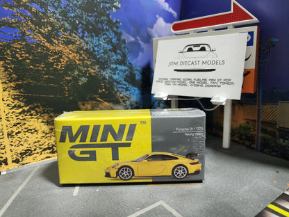 Mini GT Porsche 911 (992) GT3 Racing Yellow