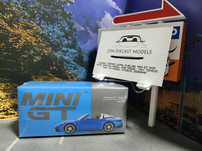 Mini GT Porsche 911 Targa 4S Shark Blue