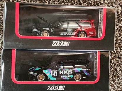 Zoom Models R34 Stagea with Openable Hood & Engine Details
